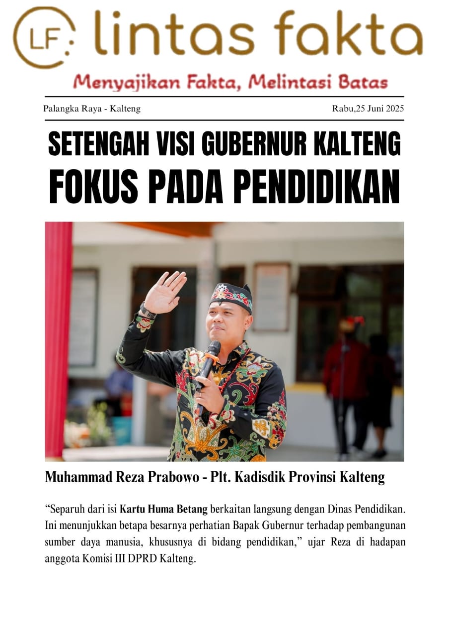 Reza Prabowo: Setengah Visi Gubernur Kalteng Fokus pada Pendidikan