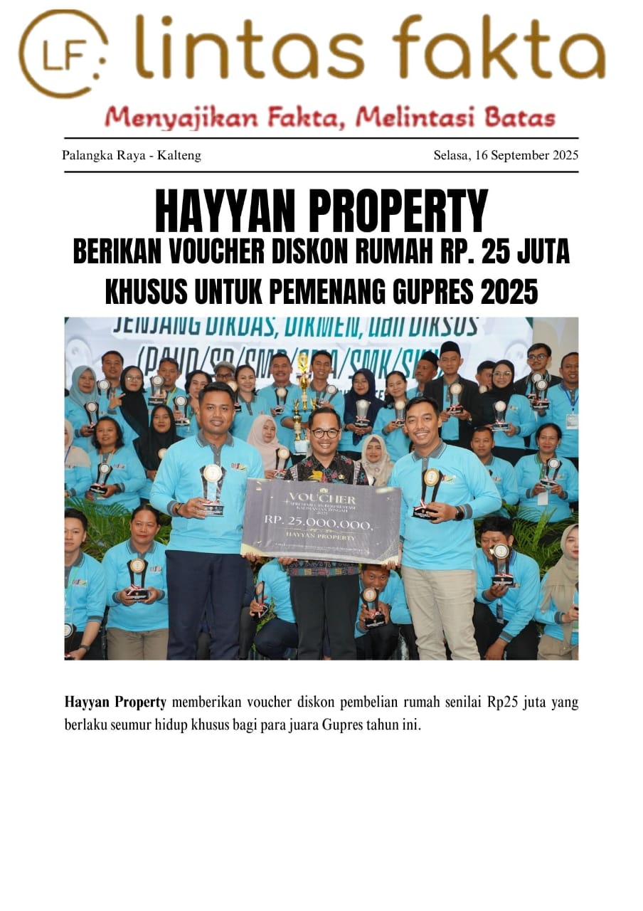 Hayyan Property Berikan Voucher Diskon Rumah Rp25 Juta Khusus Untuk Pemenang GUPRES 2025